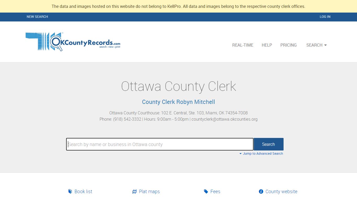 Ottawa County | OKCountyRecords.com | County Clerk Public Land Records ...